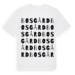 Bosgård ordlek t-shirt – ekologisk bomull t-shirt från Pinshirt