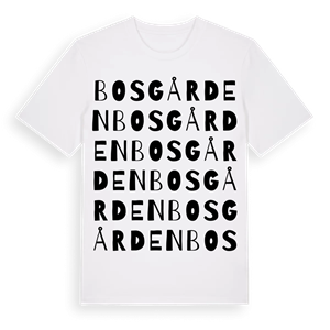 Bosgården ordlek t-shirt – ekologisk bomull t-shirt från Pinshirt