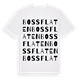 Bossflaten ordlek t-shirt