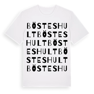 Bösteshult ordlek t-shirt – ekologisk bomull t-shirt från Pinshirt
