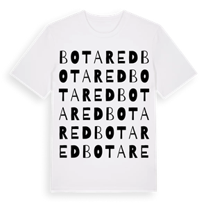 Botared ordlek t-shirt – ekologisk bomull t-shirt från Pinshirt