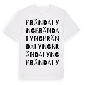 Brända lyng ordlek t-shirt – ekologisk bomull t-shirt från Pinshirt