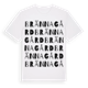 White t-shirt med Brännagård ordlek t-shirt