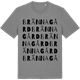 Mid Heather Gray t-shirt med Brännagård ordlek t-shirt