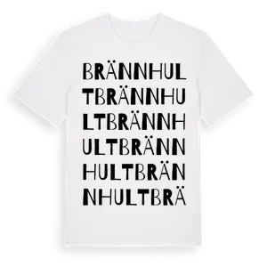 Brännhult ordlek t-shirt – ekologisk bomull t-shirt från Pinshirt