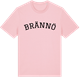 Pink Cotton t-shirt med Brännö böjd t-shirt