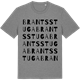 Mid Heather Gray t-shirt med Brants stuga ordlek t-shirt