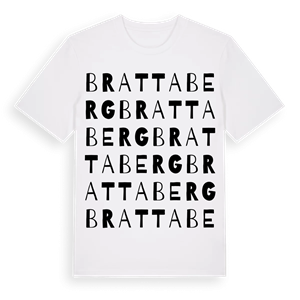 Brattaberg ordlek t-shirt – ekologisk bomull t-shirt från Pinshirt
