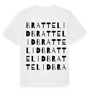 Brattelid ordlek t-shirt – ekologisk bomull t-shirt från Pinshirt