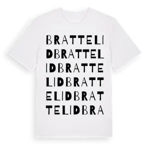 Brattelid ordlek t-shirt – ekologisk bomull t-shirt från Pinshirt