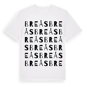 Breås ordlek t-shirt – ekologisk bomull t-shirt från Pinshirt