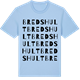 Blue Soul t-shirt med Bredshult ordlek t-shirt