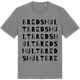 Mid Heather Gray t-shirt med Bredshult ordlek t-shirt