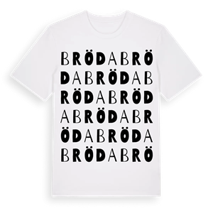 Bröda ordlek t-shirt – ekologisk bomull t-shirt från Pinshirt