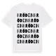 White t-shirt med Bröden ordlek t-shirt