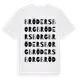 White t-shirt med Brödersborg ordlek t-shirt