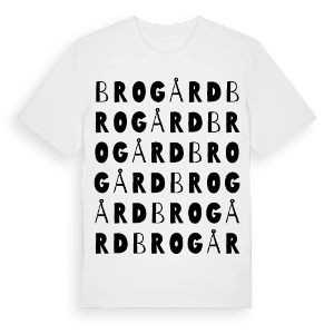 Brogård ordlek t-shirt – ekologisk bomull t-shirt från Pinshirt