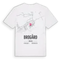 Brogård karta t-shirt