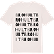 Vintage White t-shirt med Brohult ordlek t-shirt