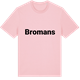 Pink Cotton t-shirt med Bromans fetstil t-shirt