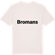 Vintage White t-shirt med Bromans fetstil t-shirt