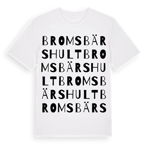 Bromsbärshult ordlek t-shirt – ekologisk bomull t-shirt från Pinshirt
