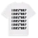 White t-shirt med Brostorp ordlek t-shirt
