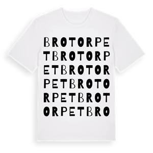 Brotorpet ordlek t-shirt – ekologisk bomull t-shirt från Pinshirt