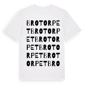 Brotorpet ordlek t-shirt – ekologisk bomull t-shirt från Pinshirt