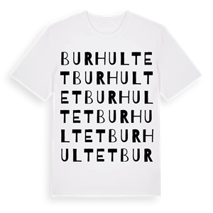 Burhultet ordlek t-shirt – ekologisk bomull t-shirt från Pinshirt