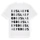 Buskabygd ordlek t-shirt