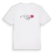 By hjärta t-shirt