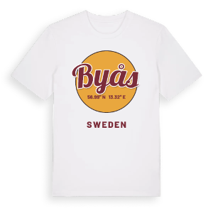 Byås cirkel t-shirt – ekologisk bomull t-shirt från Pinshirt