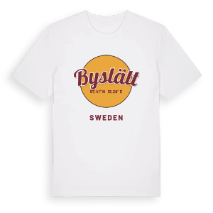 Byslätt cirkel t-shirt – ekologisk bomull t-shirt från Pinshirt