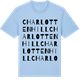 Blue Soul t-shirt med Charlottenhill ordlek t-shirt