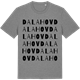 Mid Heather Gray t-shirt med Dalahov ordlek t-shirt