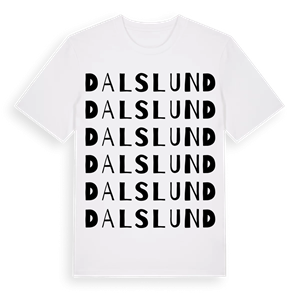 Dalslund ordlek t-shirt – ekologisk bomull t-shirt från Pinshirt
