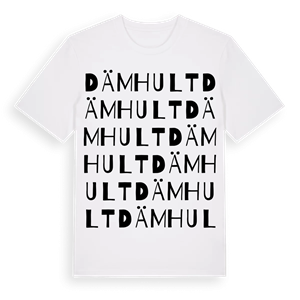 Dämhult ordlek t-shirt – ekologisk bomull t-shirt från Pinshirt