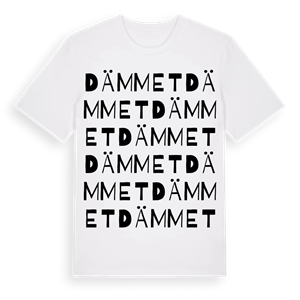 Dämmet ordlek t-shirt – ekologisk bomull t-shirt från Pinshirt