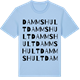 Blue Soul t-shirt med Dammshult ordlek t-shirt