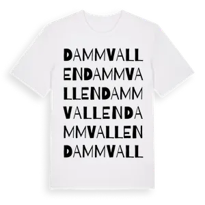 Dammvallen ordlek t-shirt – ekologisk bomull t-shirt från Pinshirt
