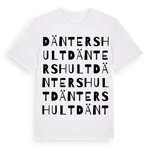 Däntershult ordlek t-shirt – ekologisk bomull t-shirt från Pinshirt