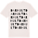 Vintage White t-shirt med Darhult ordlek t-shirt
