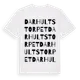 White t-shirt med Darhultstorpet ordlek t-shirt