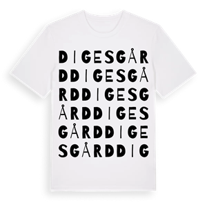 Digesgård ordlek t-shirt – ekologisk bomull t-shirt från Pinshirt