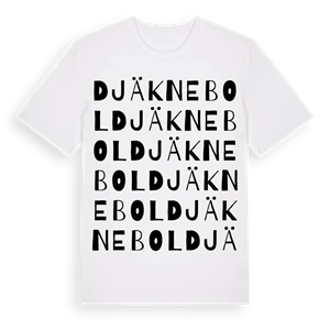 Djäknebol ordlek t-shirt – ekologisk bomull t-shirt från Pinshirt