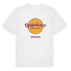 Djupakärr cirkel t-shirt – ekologisk bomull t-shirt från Pinshirt