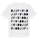 White t-shirt med Djupavad ordlek t-shirt
