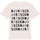 Vintage White t-shirt med Djuråsen ordlek t-shirt