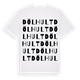 White t-shirt med Dölhult ordlek t-shirt